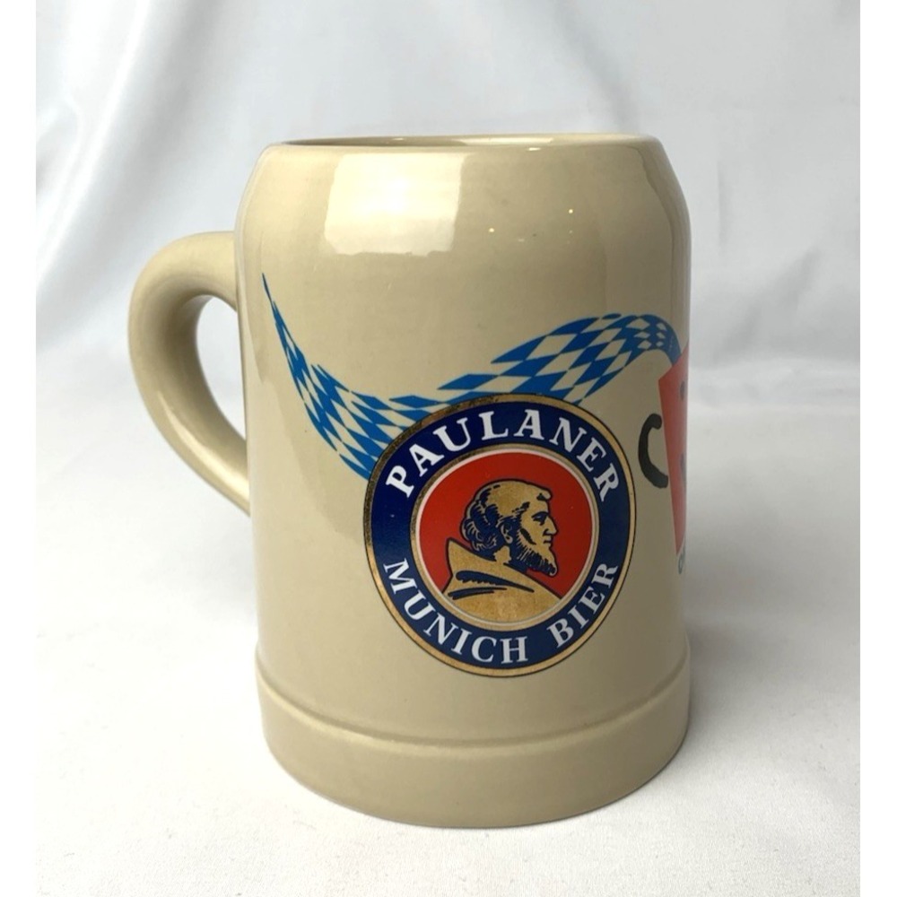 Paulaner Munich Bier Beer‎ Stein Mug Stoneware Vintage Oktoberfest 2002 Germany